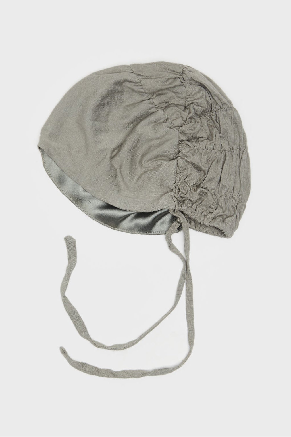 Satin-Blend Rock Oak Bamboo Jersey Scrunchie Hijab Cap