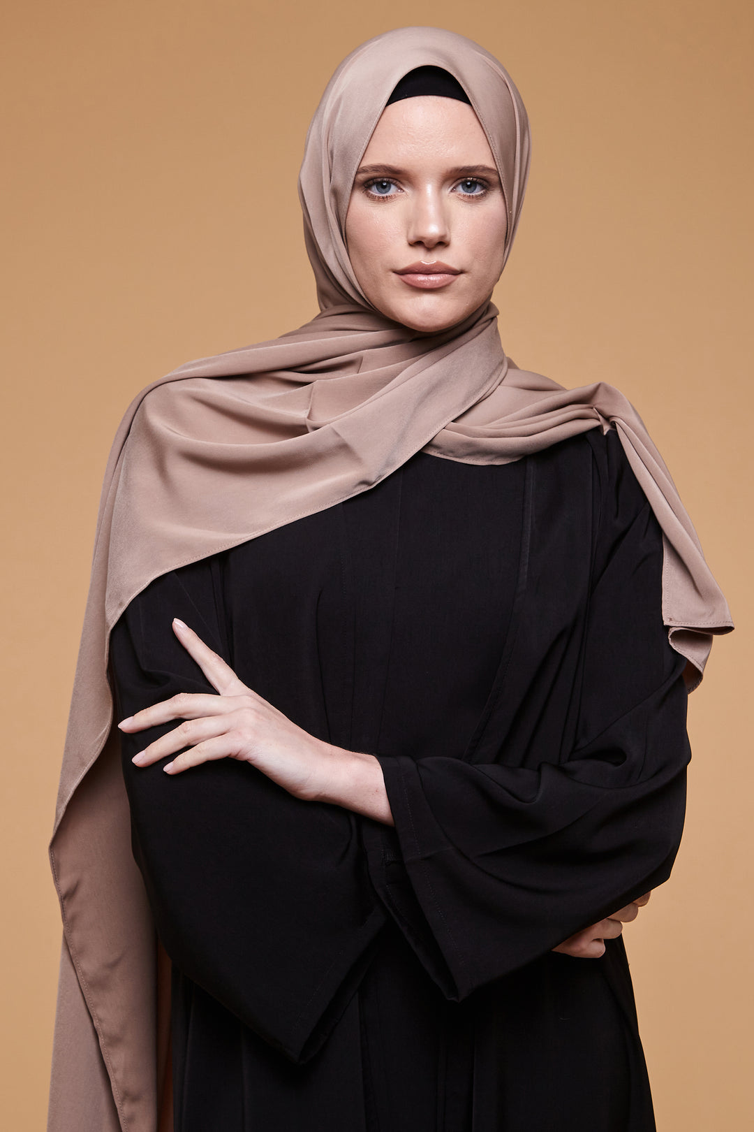 Caramel Brown Soft Crepe Hijab - CAVE