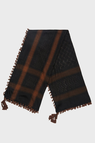 Black & Brown Keffiyeh Scarf - CAVE