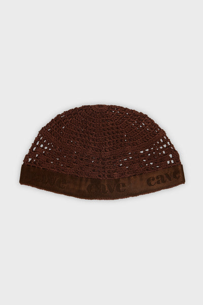 Chocolate Brown Cotton Kuwaiti Kufi