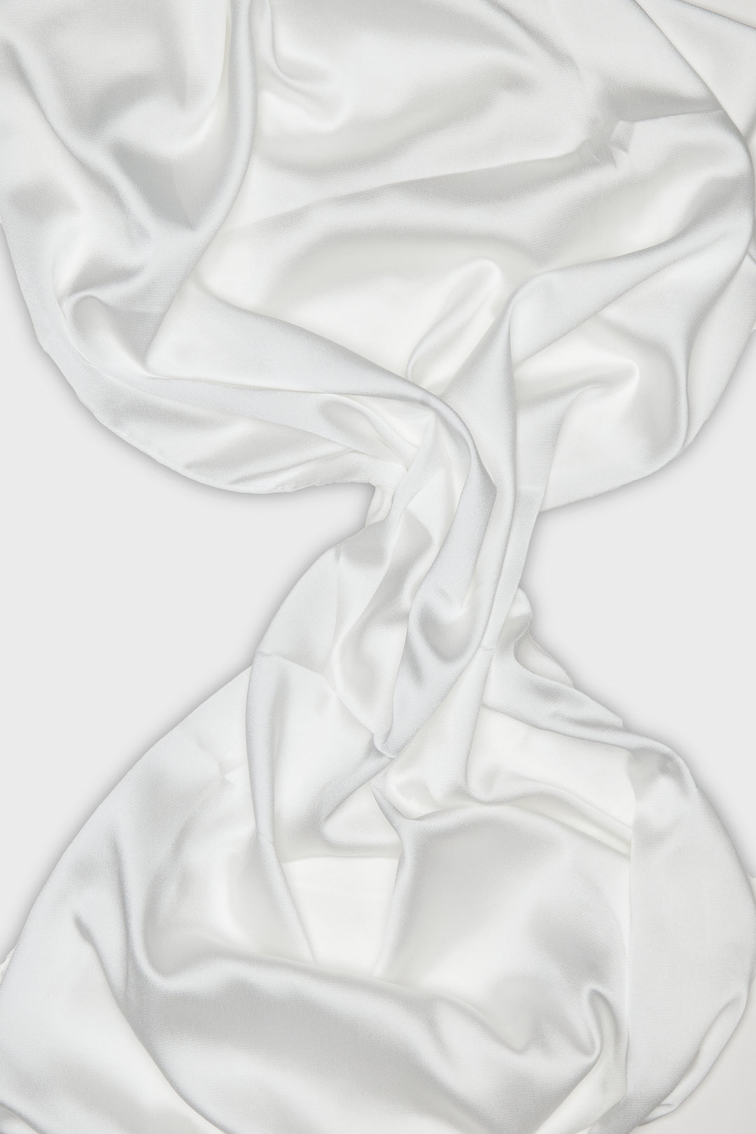 White Grain Satin Hijab - CAVE