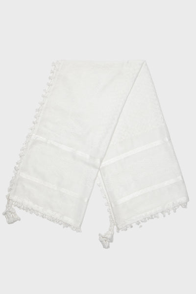 White Keffiyeh Scarf - CAVE