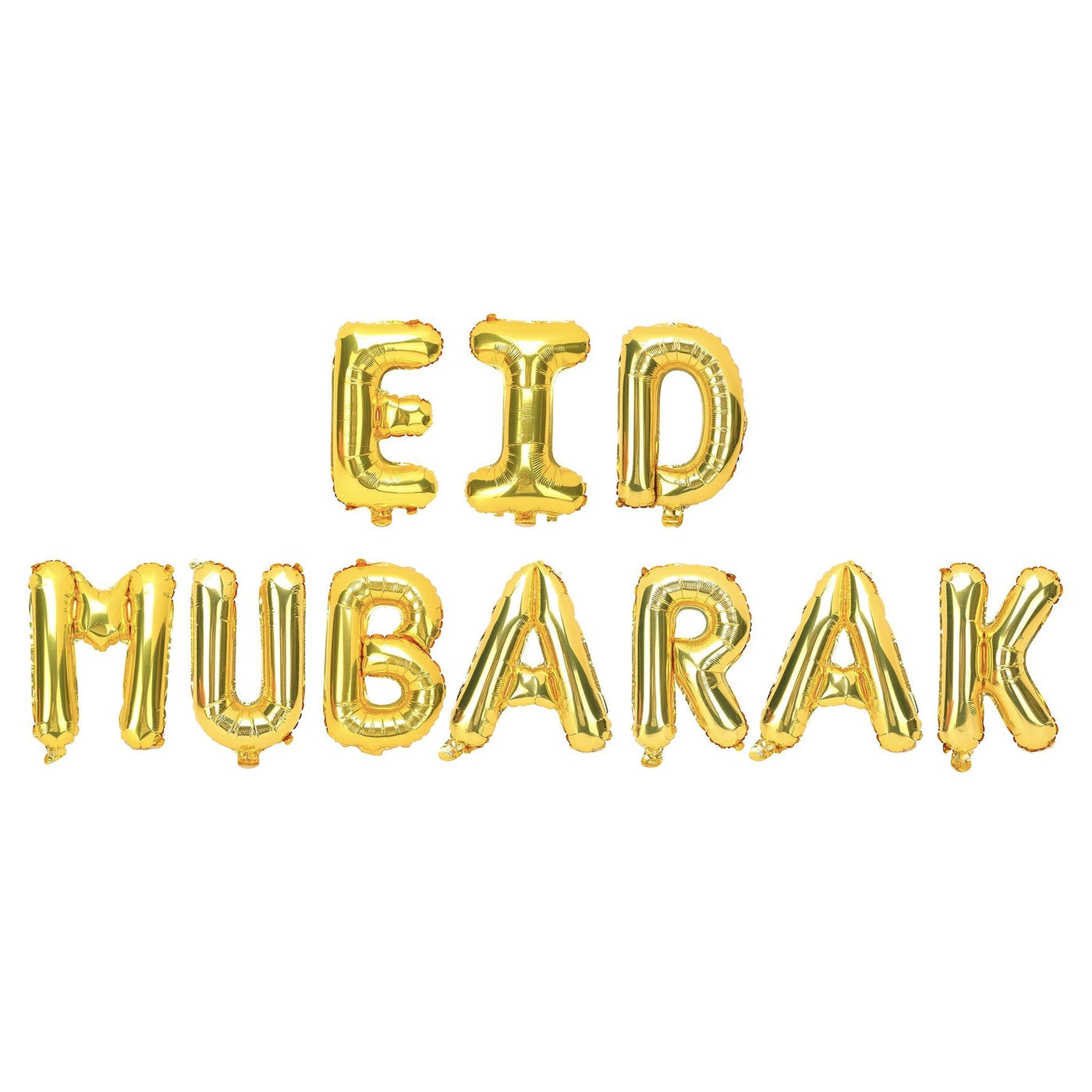 Gold Eid Mubarak Foil Letter Balloons - CAVE