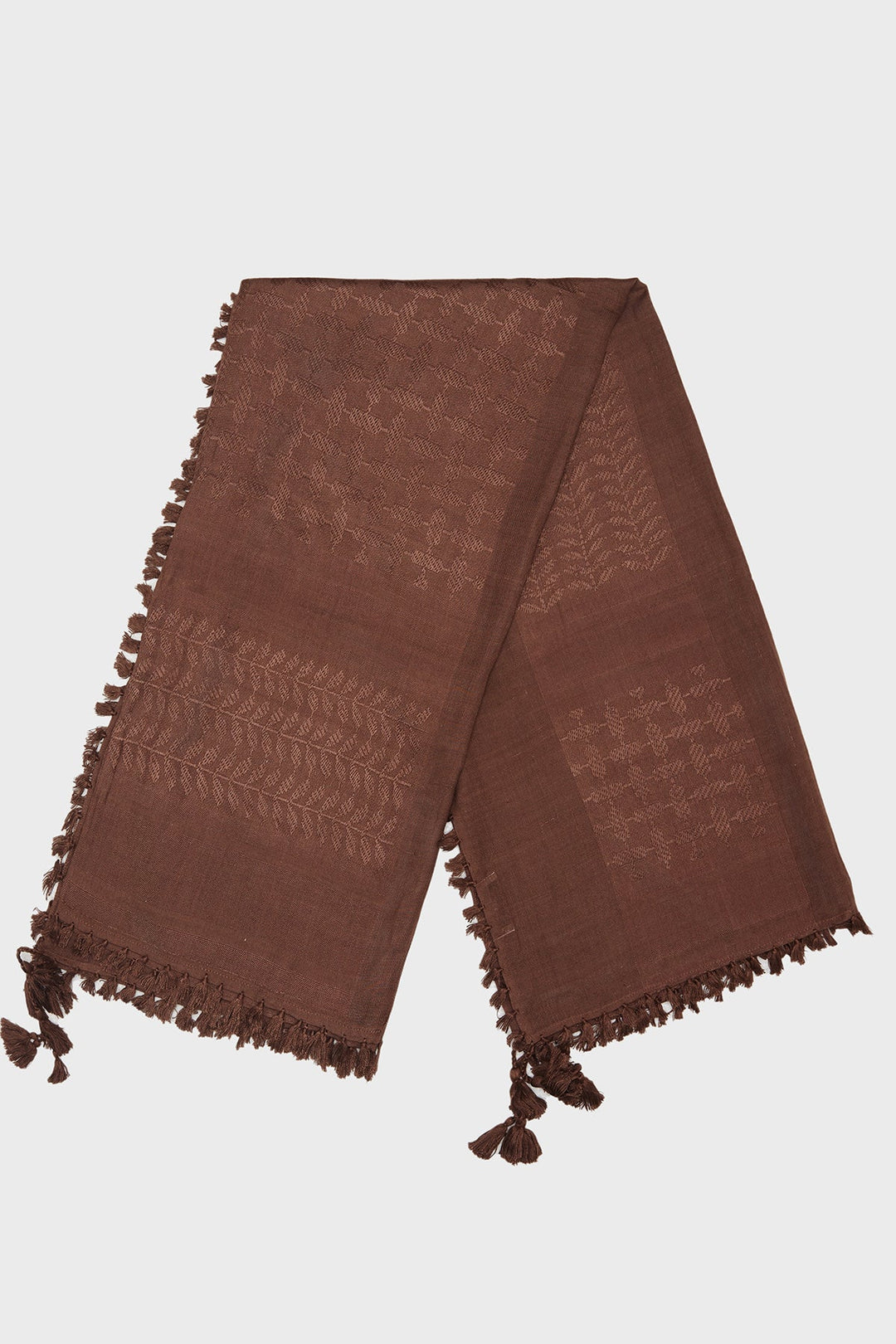 Mocha Mousse Bamboo Keffiyeh Scarf - CAVE