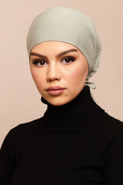 Shadow Khaki Bamboo Jersey Hijab Cap