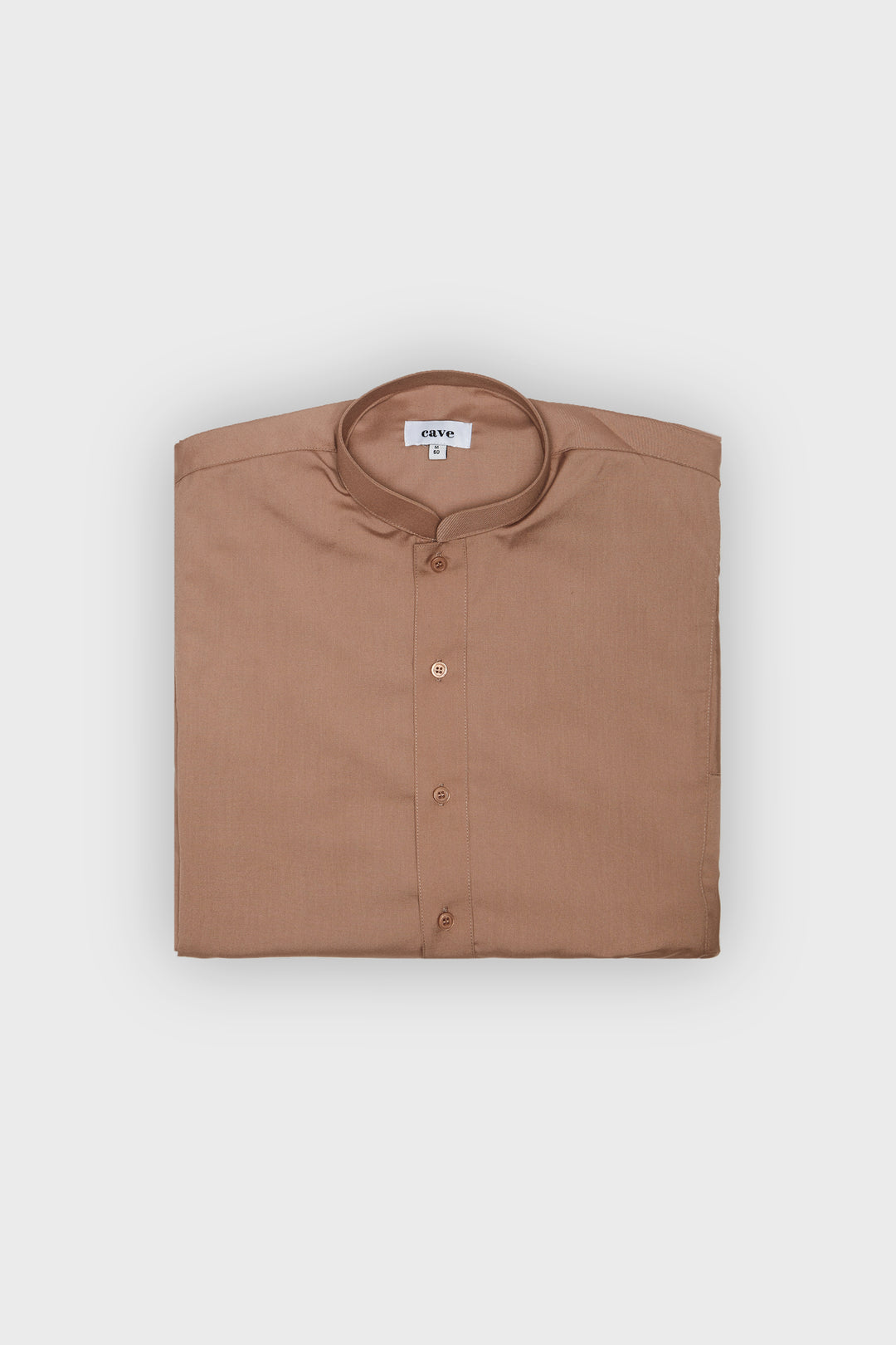 Caramel Brown Classic Collar Thobe