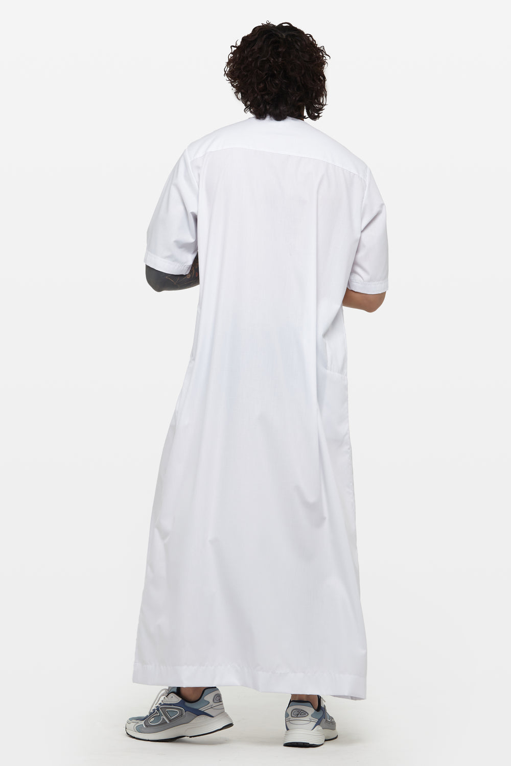 Off White Short Sleeve Thobe - CAVE