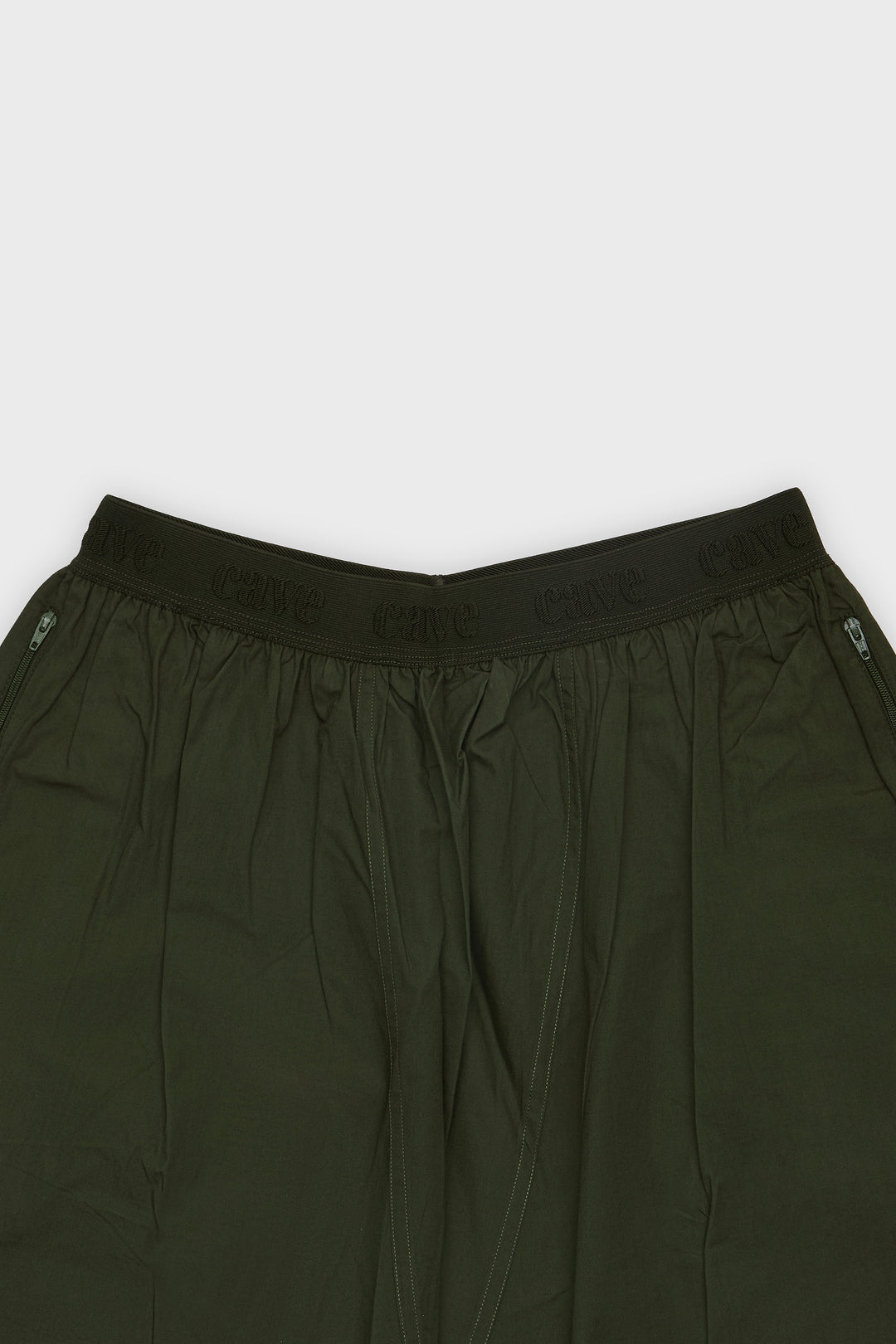 Emerald Green Wide Leg Cotton Trousers