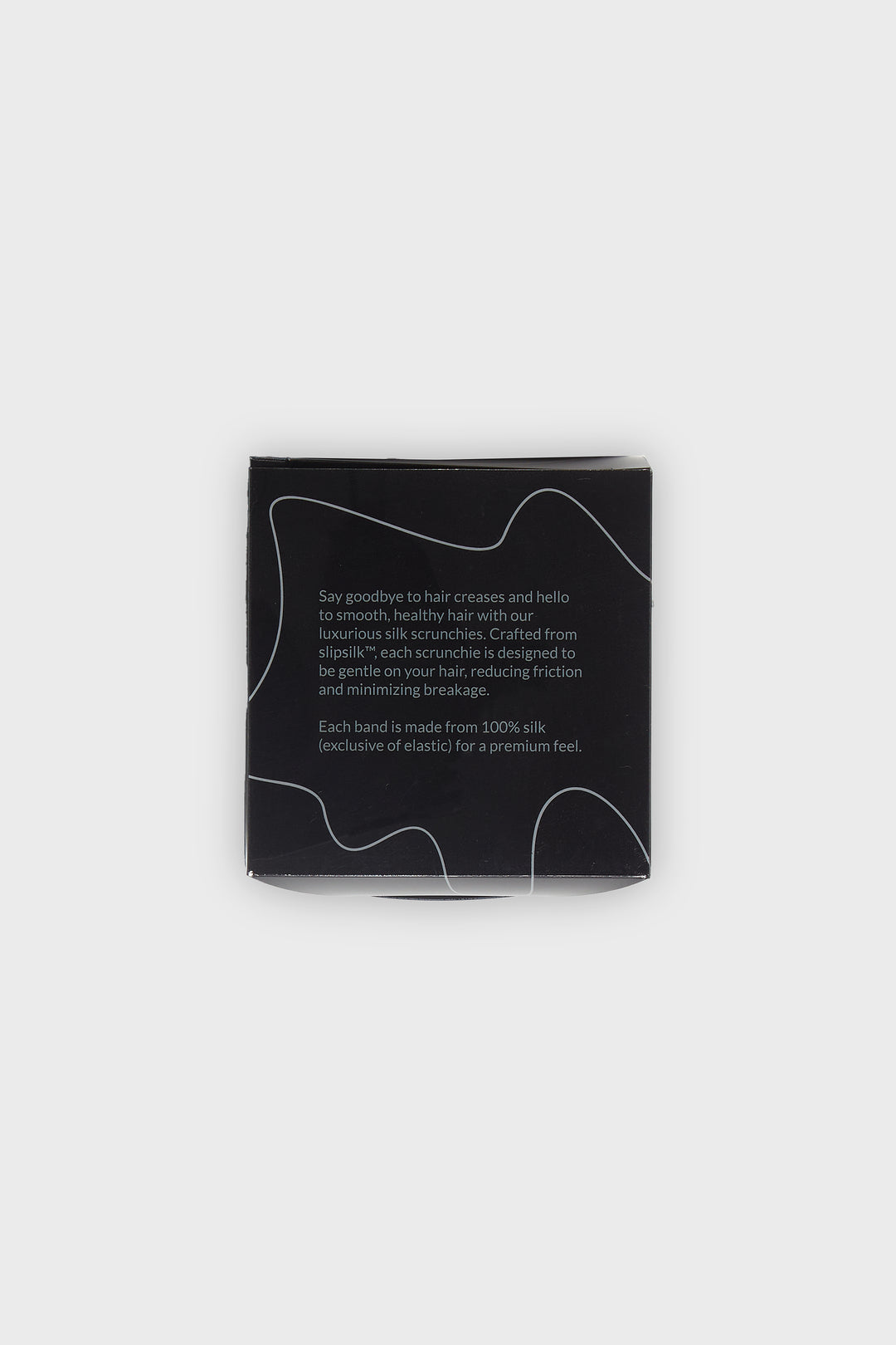Black Luxury Hair Silk Scrunchies - CAVE