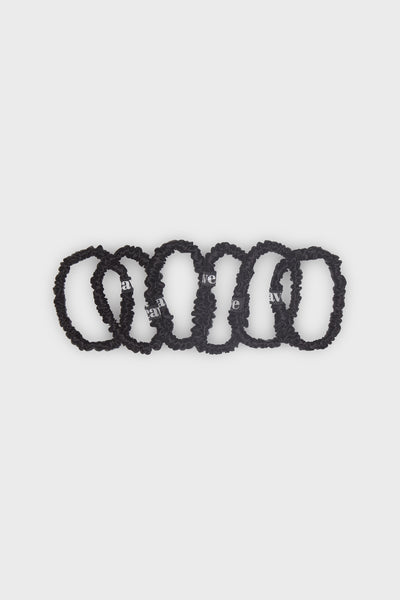 Black Luxury Hair Silk Scrunchies