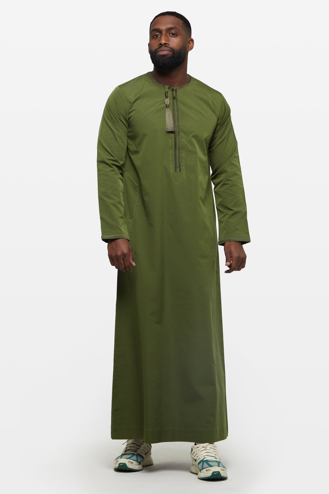 Olive Green Omani Thobe