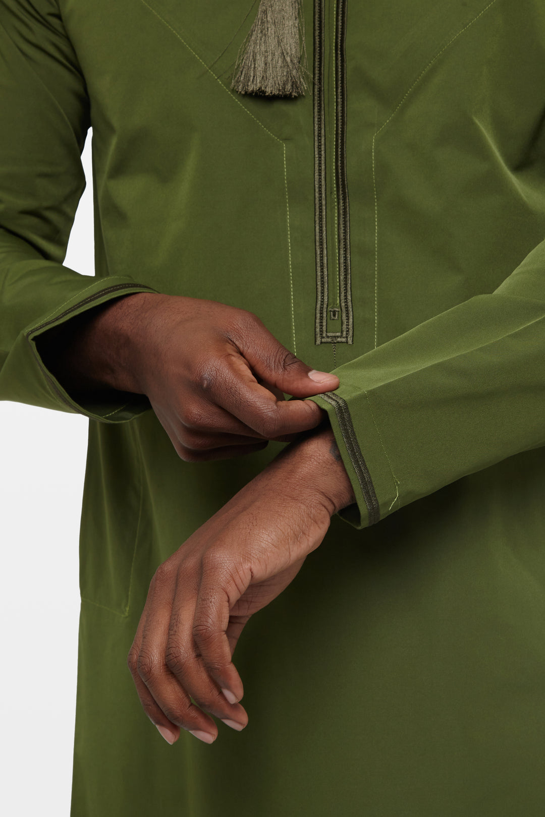 Olive Green Omani Thobe
