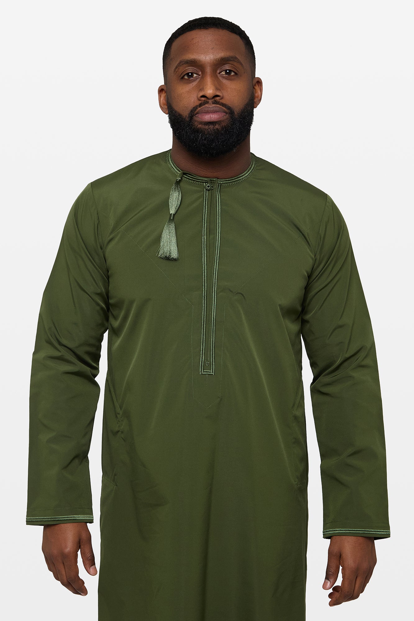 Oakmoss & Khaki Omani Thobe - CAVE