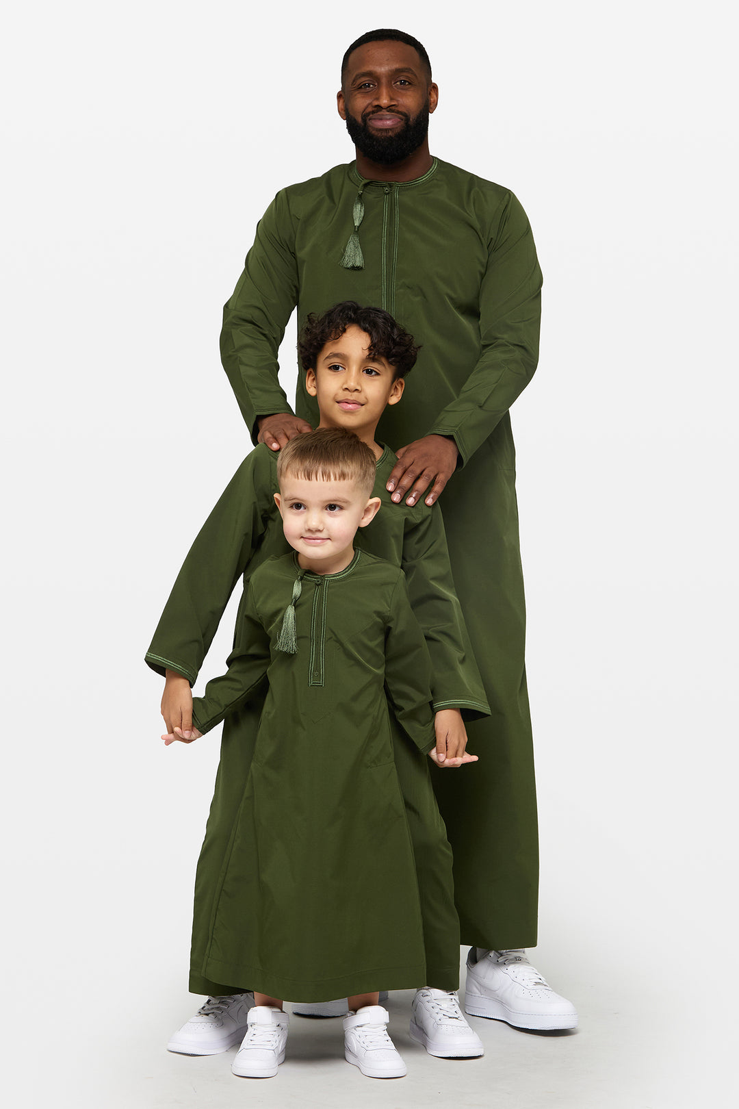 Oakmoss & Khaki Omani Thobe - CAVE