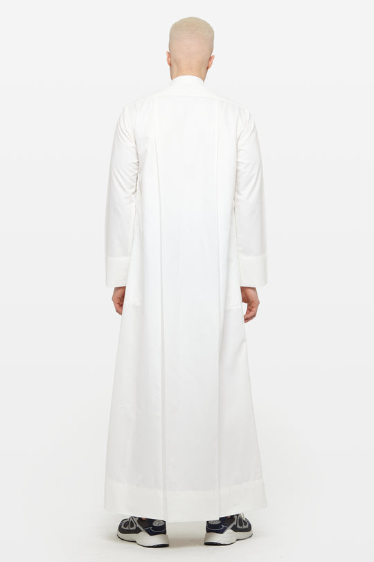 Cream Kuwaiti Collar Thobe