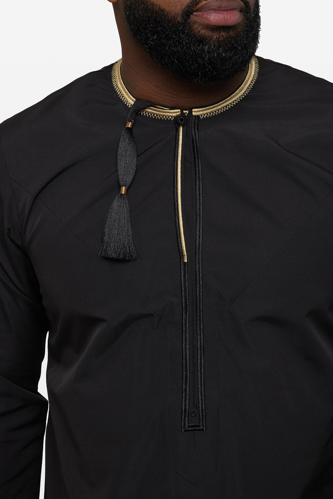 Black & Gold Omani Thobe - CAVE