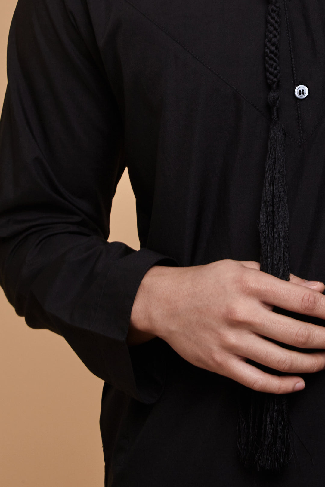 Jet Black Emirati Thobe