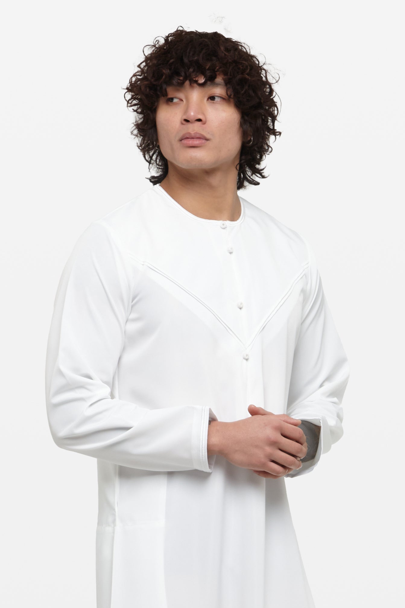 All White Emirati Thobe