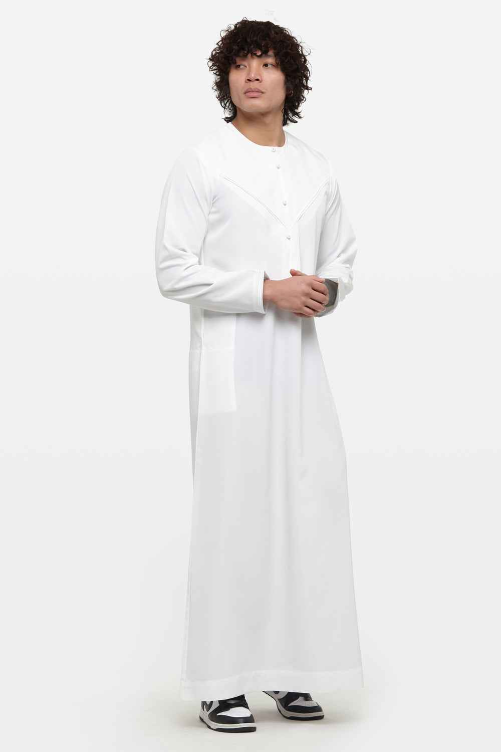 All White Emirati Thobe