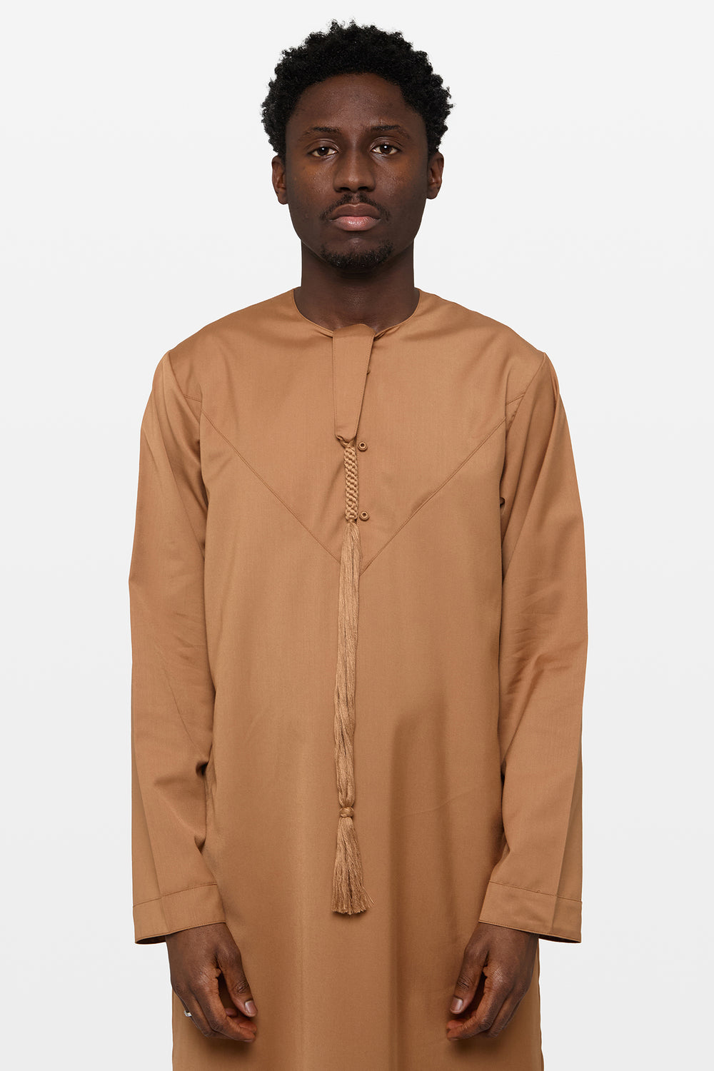Chocolate Brown Heavy Emirati Thobe - CAVE