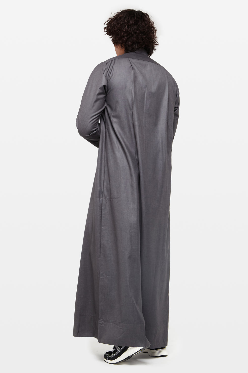 Granite Charcoal Kuwaiti Collar Thobe - CAVE