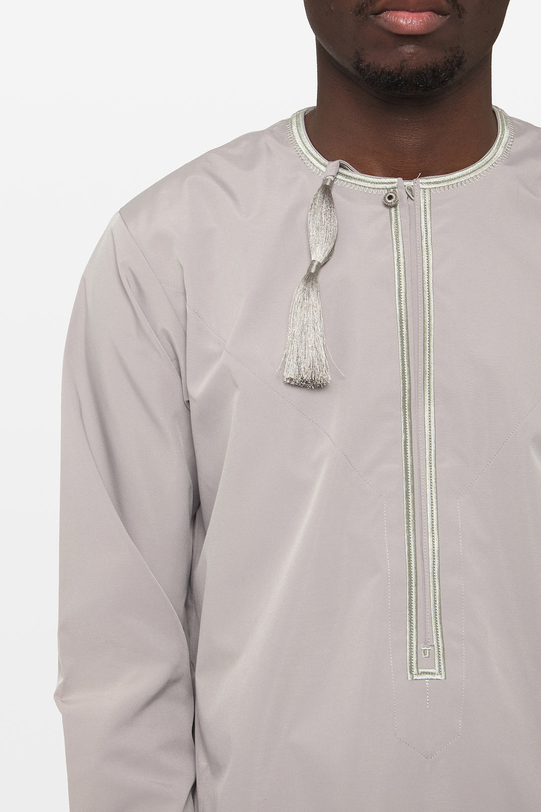 Mint Green & Khaki Omani Thobe - CAVE