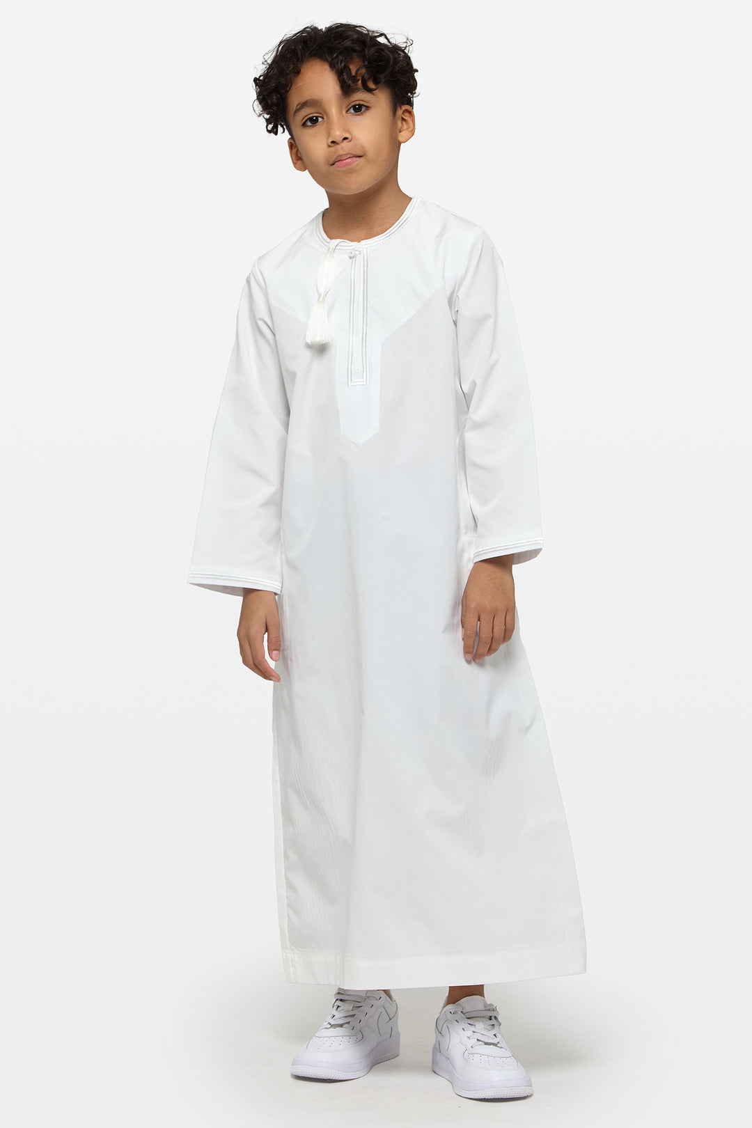 Triple White Omani Kids Thobe - CAVE