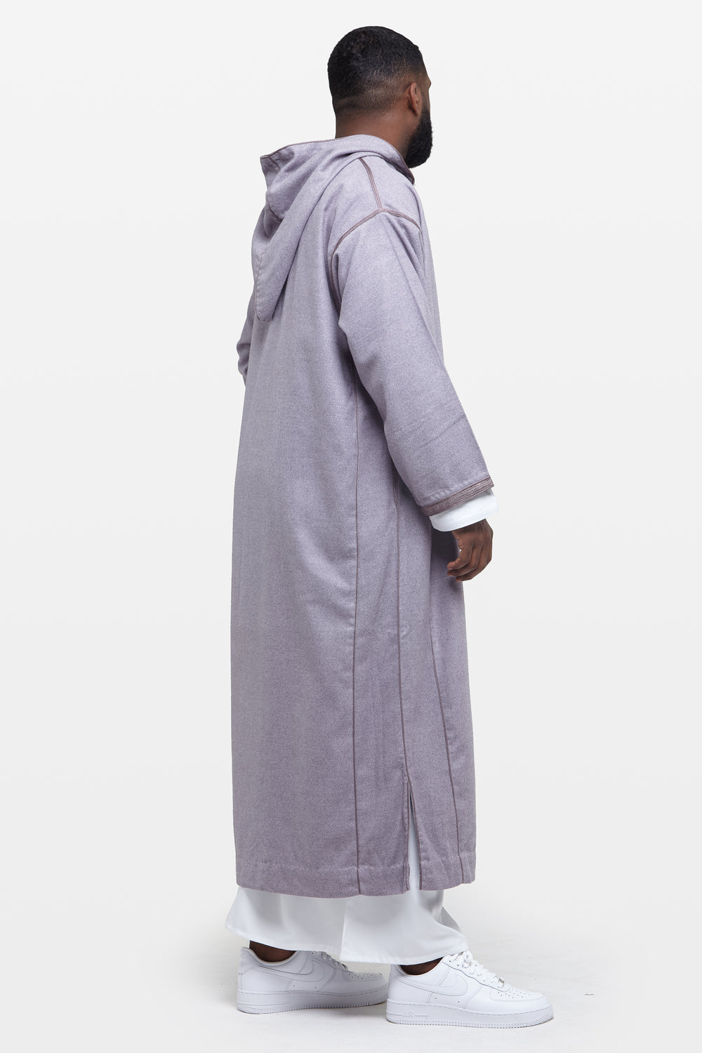 Purple Grape Hooded Moroccan Thobe - CAVE