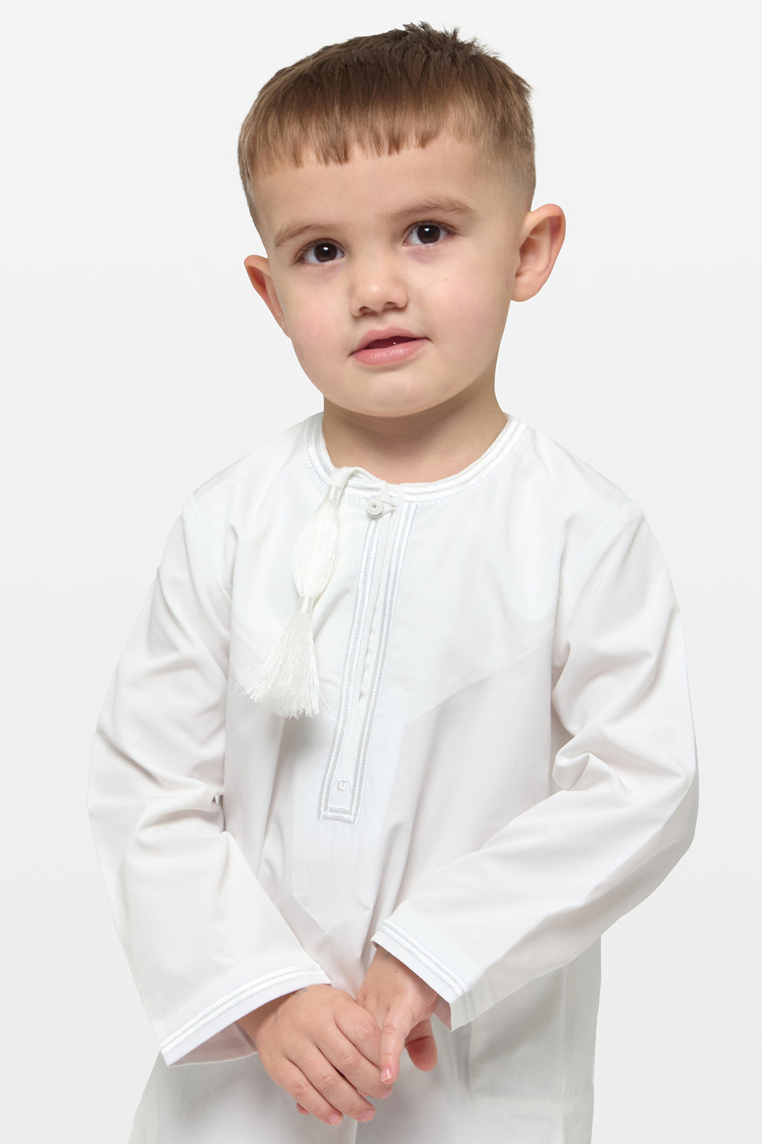 Triple White Omani Kids Thobe - CAVE