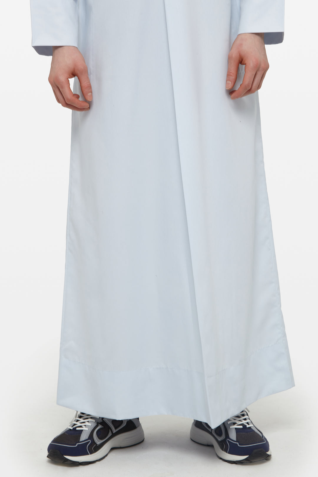 Sky Blue Kuwaiti Collar Thobe
