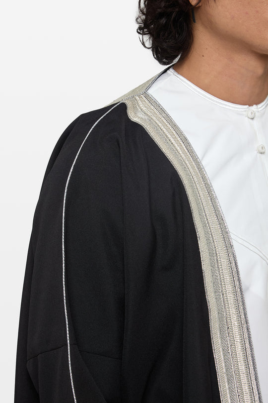 Black & Silver Heavy Kuwaiti Bisht - CAVE