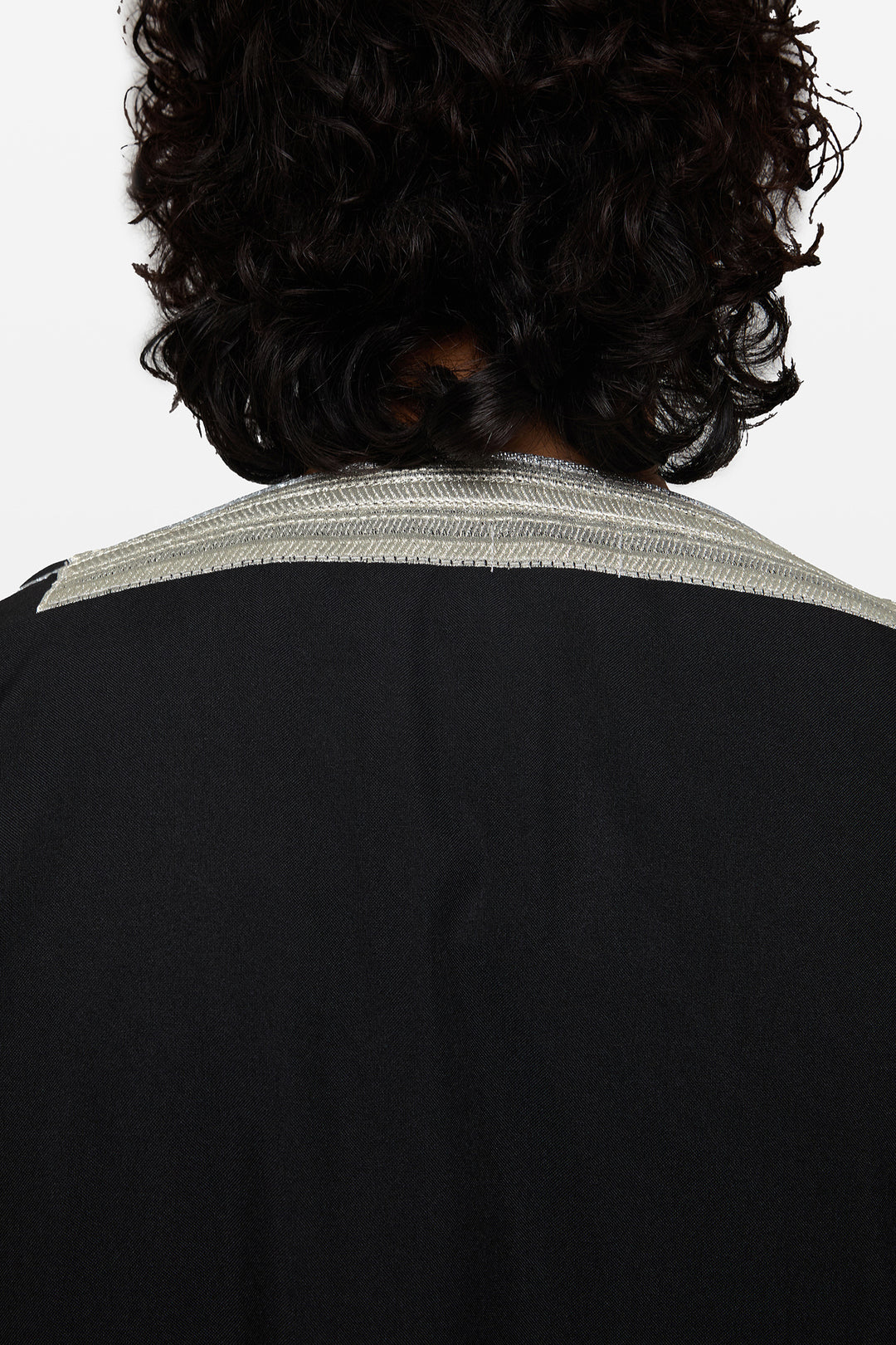 Black & Silver Heavy Kuwaiti Bisht - CAVE