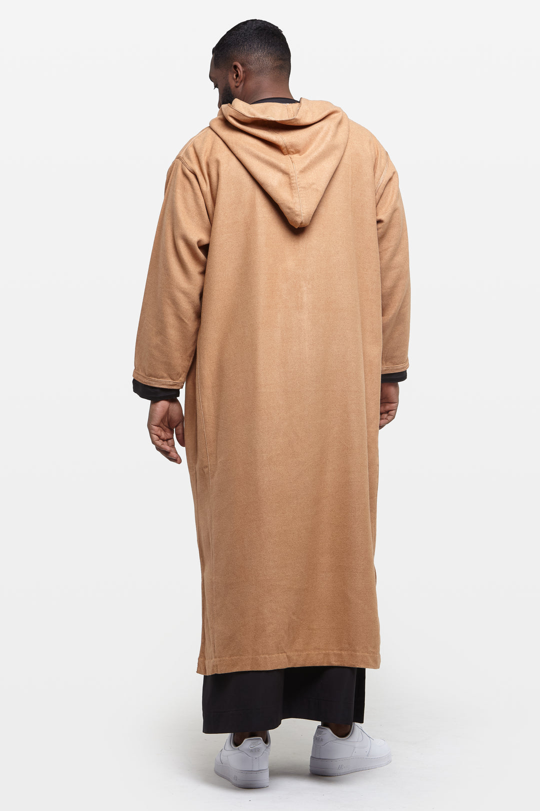 Gingerbread Brown Hooded Moroccan Thobe - CAVE
