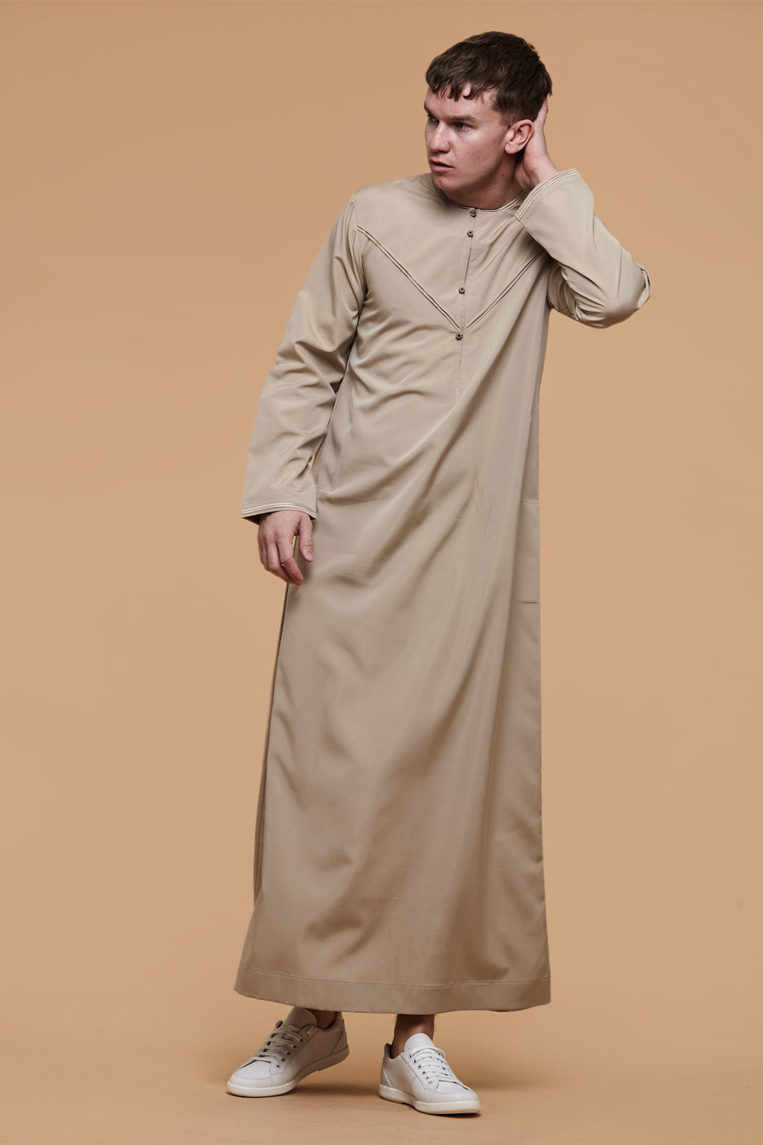 Light Khaki Omani Thobe