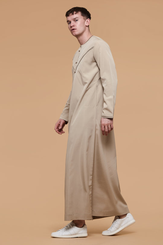 Light Khaki Omani Thobe