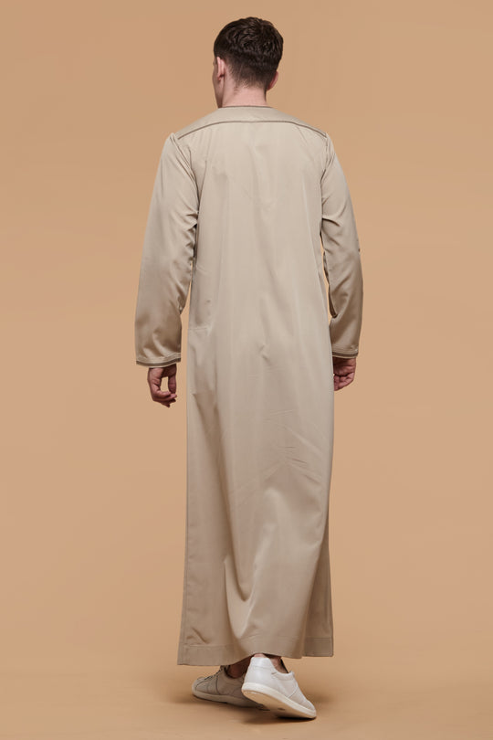 Light Khaki Omani Thobe