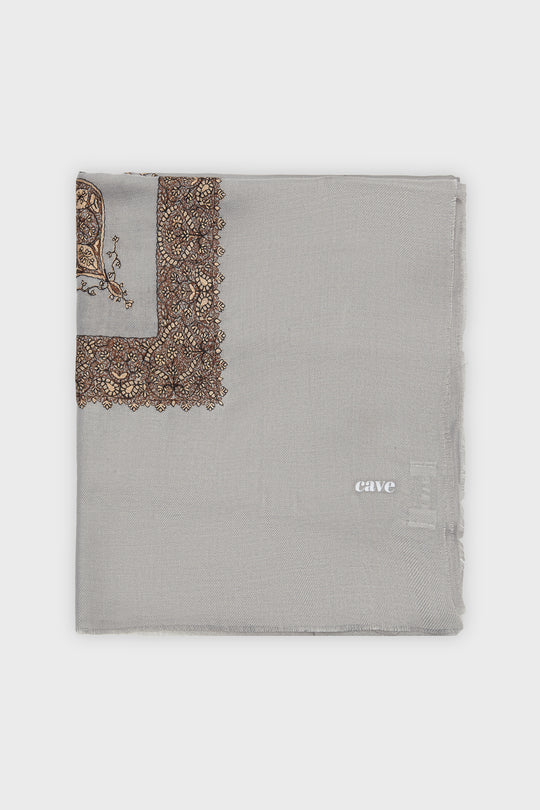 Airy Blue & Dark Brown Yemeni Shemagh