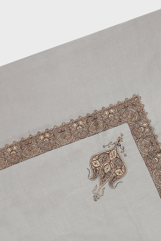 Airy Blue & Dark Brown Yemeni Shemagh