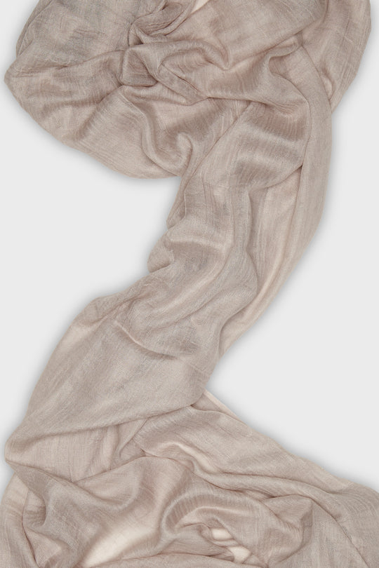 Beige Cotton & Wool Hijab - CAVE