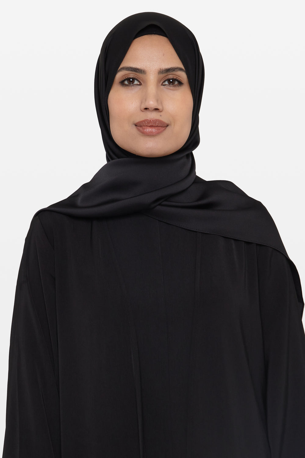 Black Grain Satin Hijab - CAVE