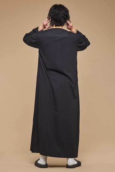 Qamis Col Arabesque Crème