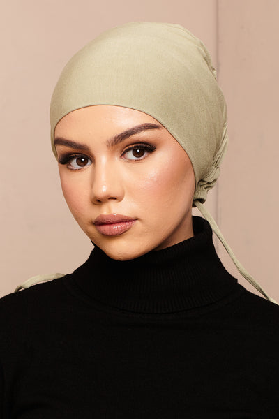 Casquette Hijab en Coton Noir