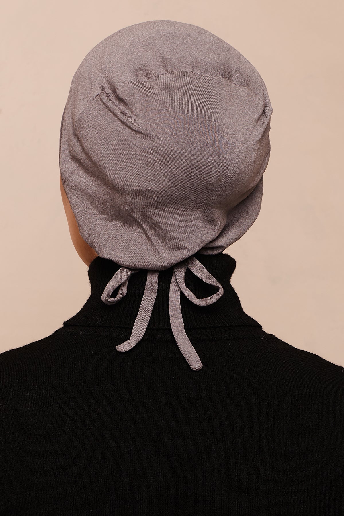 Shadow Charcoal Bamboo Jersey Hijab Cap