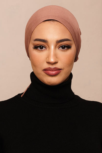 Casquette Hijab en Coton Noir