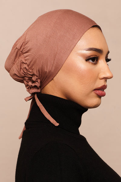 Casquette Hijab en Coton Noir