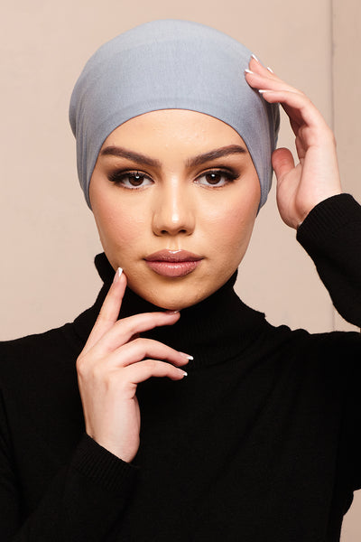 Casquette Hijab en Coton Noir