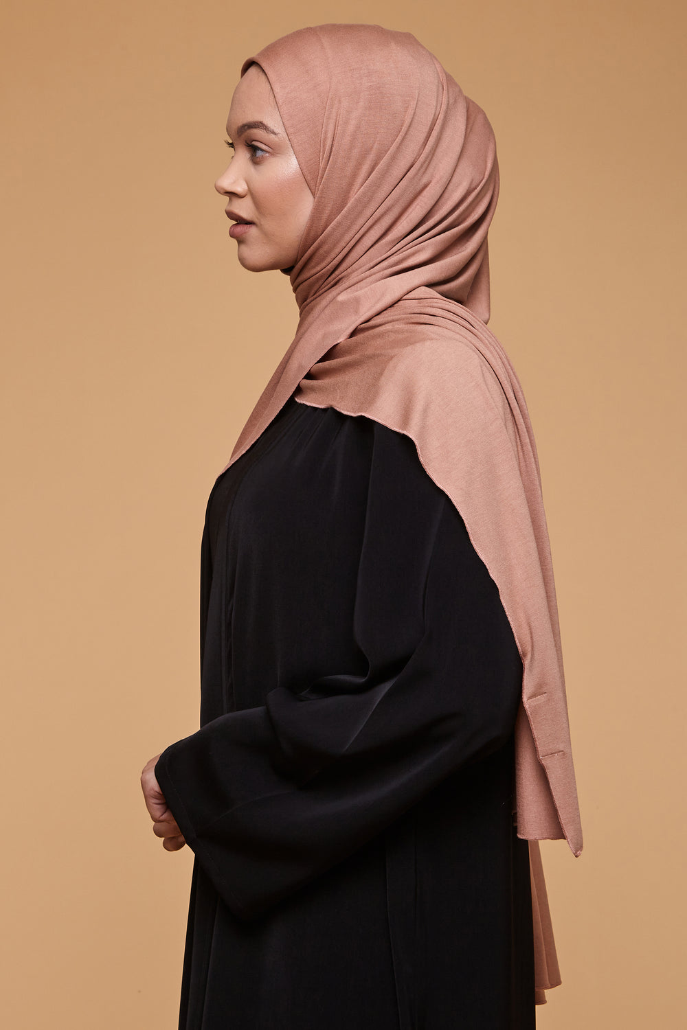 Cafe Au Lait Bamboo Jersey Hijab - CAVE