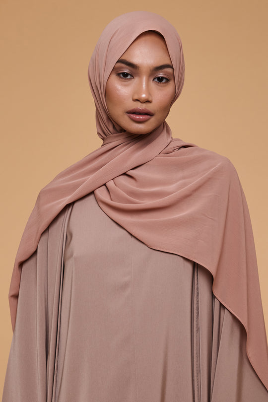 Cafe Au Lait Crinkle Soft Crepe Hijab