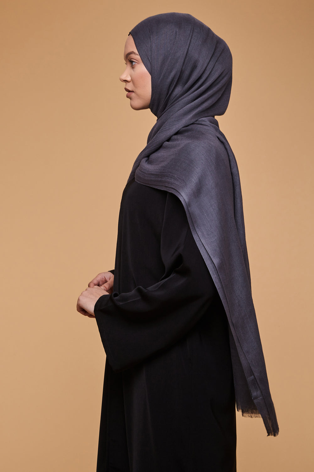 Charcoal Lenzing Modal Hijab - CAVE