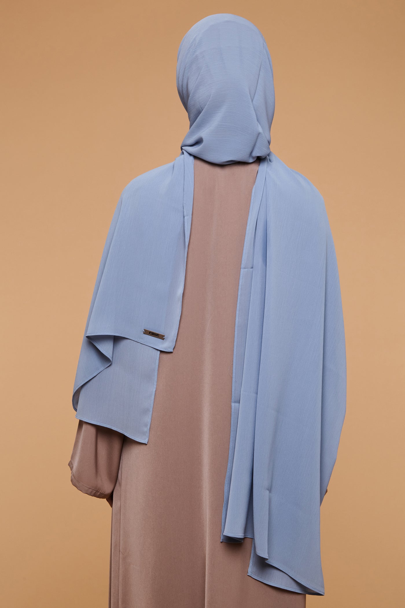 Dusty Blue Crinkle Soft Crepe Hijab